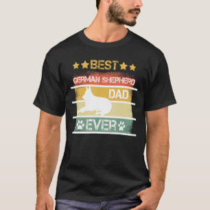 Mens Best German Shepherd Vater jemals Vintag Retr T-Shirt