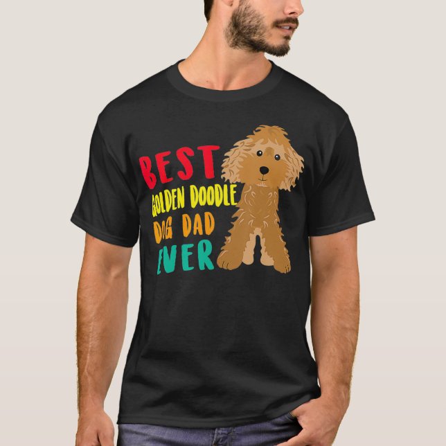 Mens Best Golden Doodle Vater Ever Fathday F T-Shirt (Vorderseite)