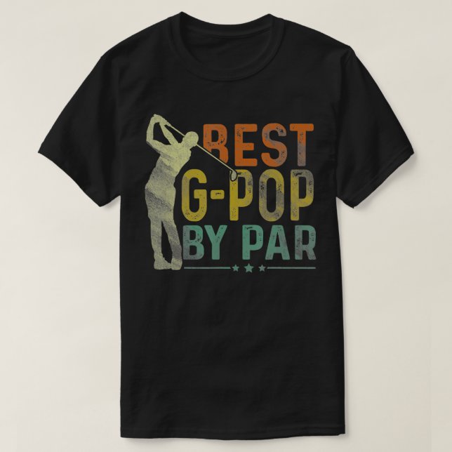 Mens Best GPop by Par Funny Golf Lover Golfer Fath T-Shirt (Design vorne)