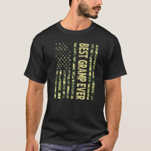 Mens Best Gramp je US-amerikanische Flagge Großfet T-Shirt