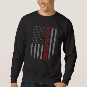 Mens Best Gramps je amerikanische Flagge für Vater Sweatshirt