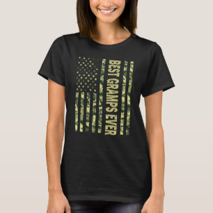Mens Best Gramps je US-amerikanische Flagge Großar T-Shirt