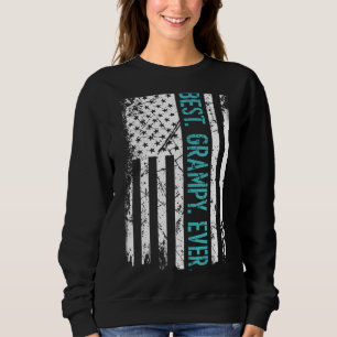 Mens Best Grampy je US American Flag Vater's Da Sweatshirt