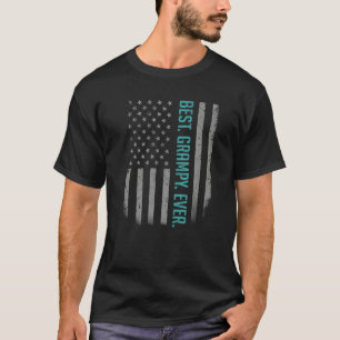 Mens Best Grampy jemals American Flag für Vatersch T-Shirt