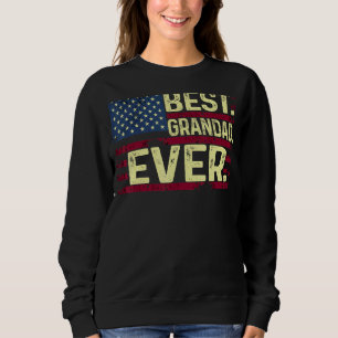 Mens Best Grandad jemals American Patriotic USA Fl Sweatshirt