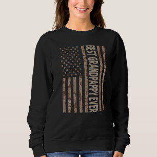 Mens Best Grandpappy je US-amerikanische Flagge Gr Sweatshirt