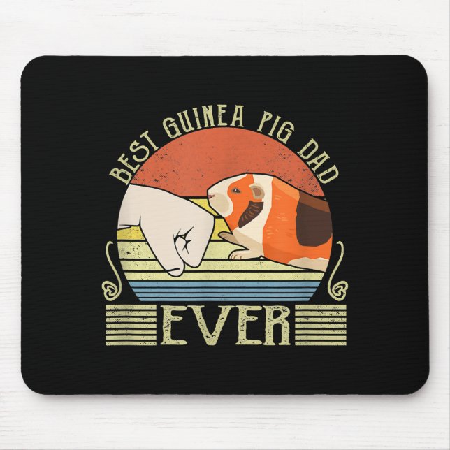 Mens Best Guinea Pig Vater je Mousepad (Vorne)