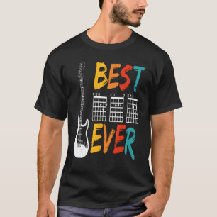 Mens Best Guitar Vater Ever Chords Beste Vater Tab T-Shirt