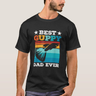 Mens Best Guppy Vater je Aquarium Fischerhalter Gu T-Shirt