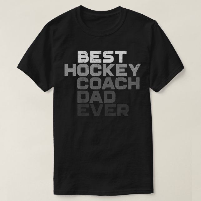 Mens Best Hockey Coach Vater Ever Hockey Coach Vat T-Shirt (Design vorne)