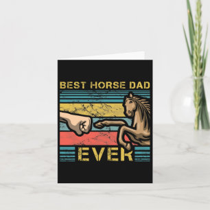 Mens Best Horse Vater je Vaterschaft Pferderücken Karte
