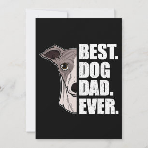 Mens Best Hund Vater Ever Whippet Vater Fars Day G Dankeskarte