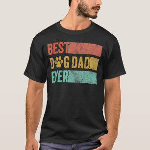 Mens Best Hund Vater je Retro Dog Daddy Pet Vater T-Shirt