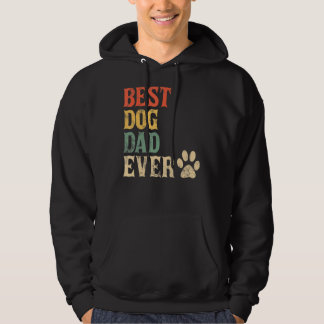 Mens Best Hund Vater je Vintager Hund Daddy Retro  Hoodie