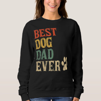 Mens Best Hund Vater je Vintager Hund Daddy Retro  Sweatshirt