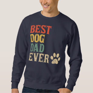 Mens Best Hund Vater je Vintager Hund Daddy Retro Sweatshirt