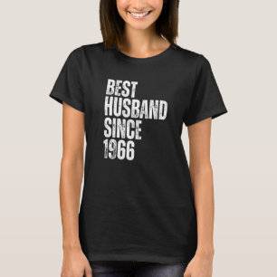 Mens Best Husband seit 1966 Vintage Wedding Anniv T-Shirt
