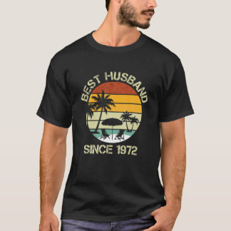 Mens Best Husband seit 1972 50th Wedding Annivers T-Shirt