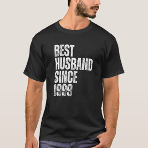 Mens Best Husband seit 1999 Vintage Wedding Anniv T-Shirt