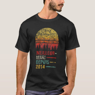 Mens Best Husband seit 2014 8 Hochzeitstag T-Shirt