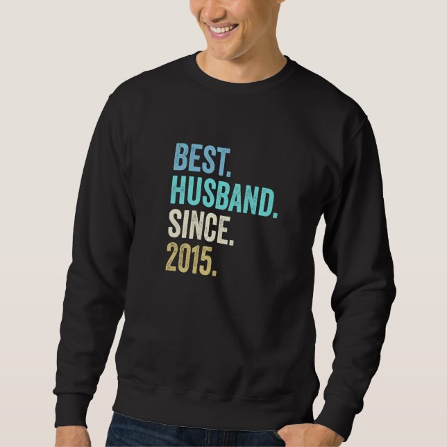 Mens Best Husband seit 2015 7th Wedding Anniversa Sweatshirt (Vorderseite)