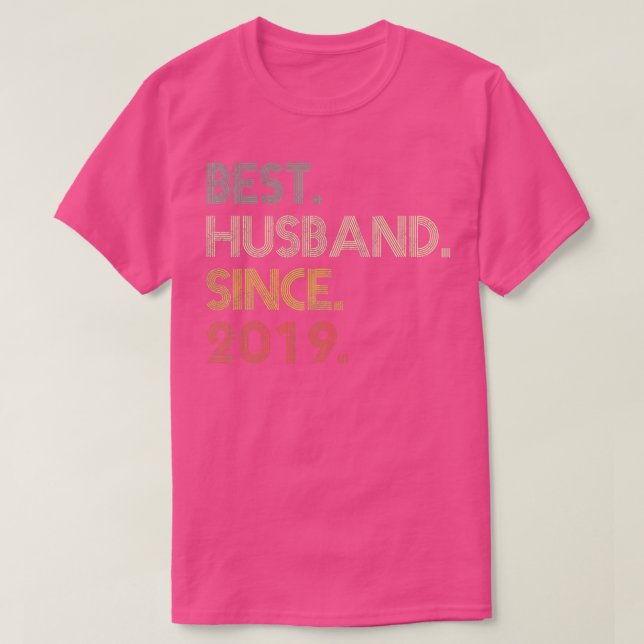 Mens Best Husband seit 2019 Epic 2. Wedding Anni T-Shirt (Design vorne)