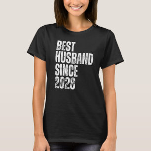 Mens Best Husband seit 2028 Vintage Wedding Anniv T-Shirt