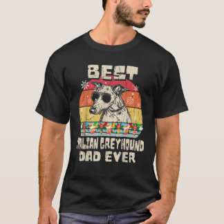 Mens Best Italian Greyhound Vater je Retro Christm T-Shirt