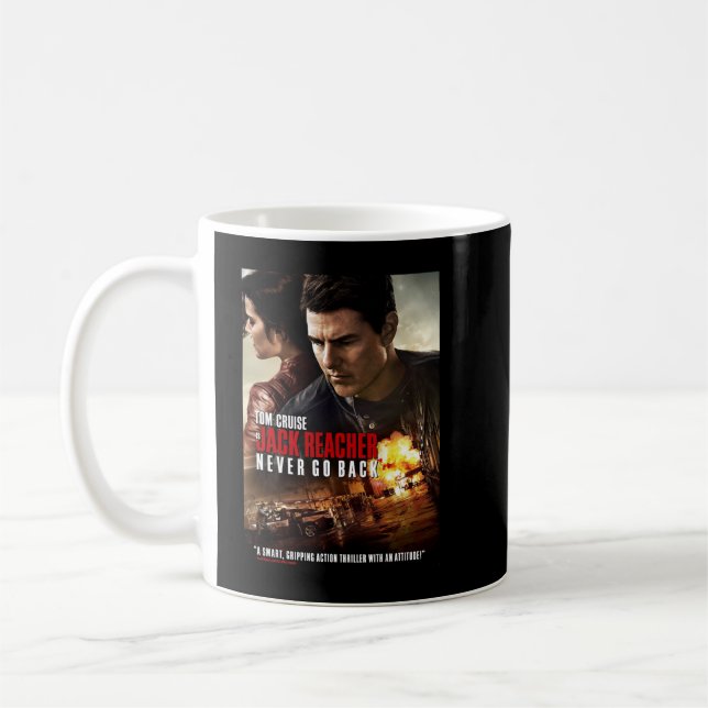 Mens Best Jack Reacher TV Serie Grafische T-Shirts Kaffeetasse (Links)