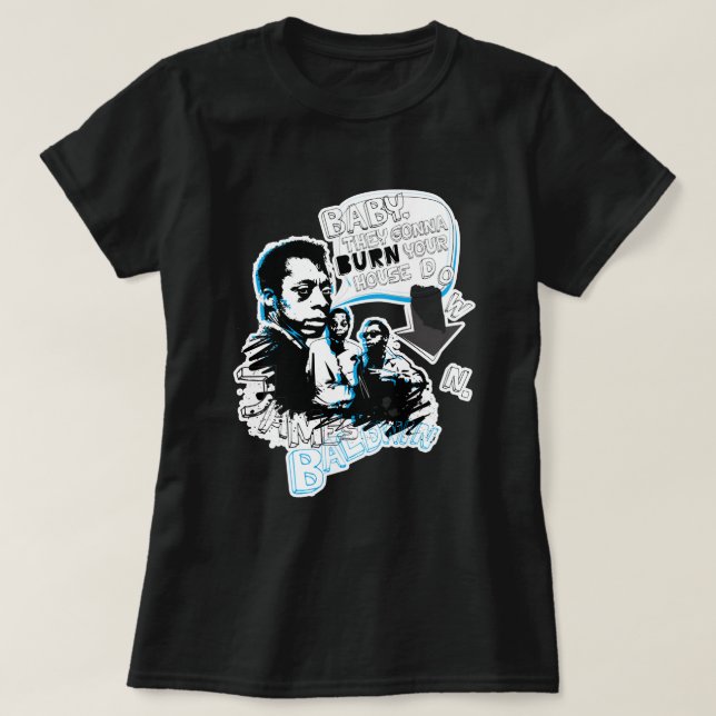 Mens Best James Baldwin Grafik für Fans T-Shirt (Design vorne)
