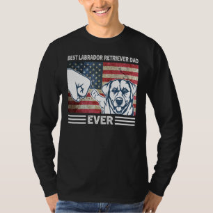 Mens Best Labrador Retriever Vater je US Flagge 4. T-Shirt