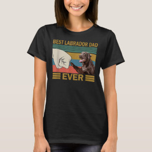 Mens Best Labrador Vater je Retro Labrador T-Shirt