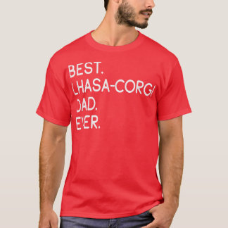 Mens Best LhasaCorgi Vater Ever  T-Shirt