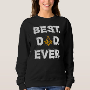 Mens Best Mason Vater Ever Masonic Emblems Square Sweatshirt