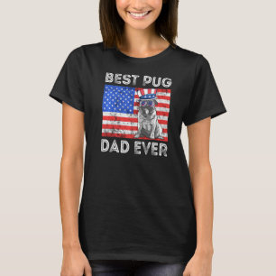 Mens Best Mops Vater Ever Mops Papa Hunde Amerikan T-Shirt