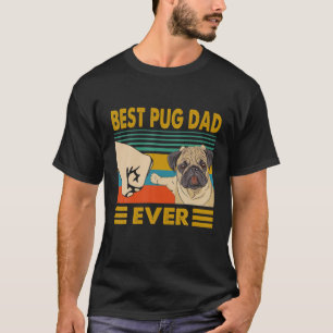 Mens Best Mops Vater je I Liebe Mein Hund T-Shirt