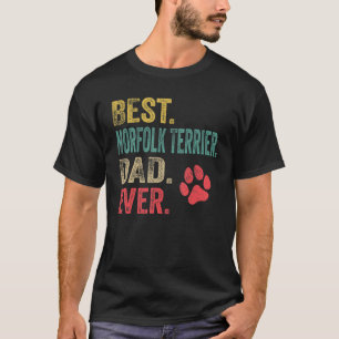 Mens Best Norfolk Terrier Vater je Vintag Vater T-Shirt
