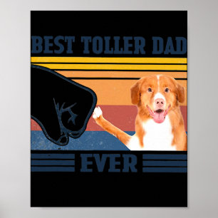 Mens Best Nova Scotia Duck Tolling Retriever Dad Poster