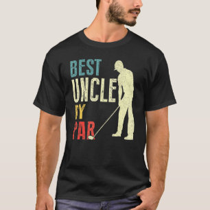 Mens Best Oncle by Par Golf Vatertag Papa T-Shirt
