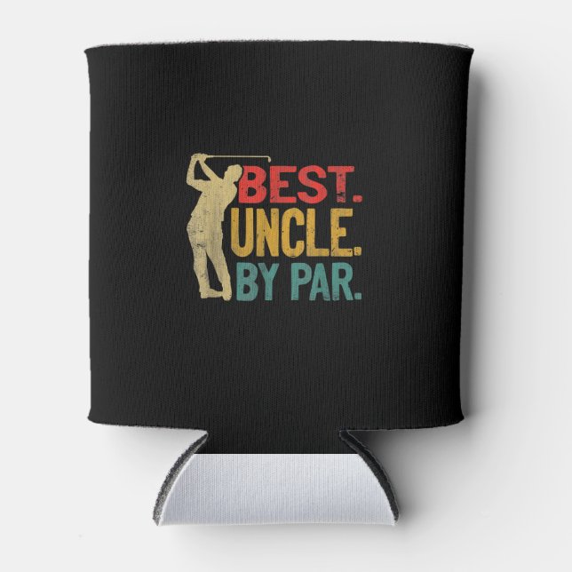 Mens Best Oncle by Par Retro Väter Day Geschenke Dosenkühler (Vorderseite)