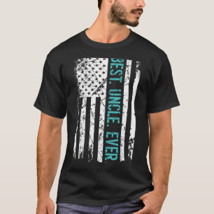 Mens Best Oncle Jeden Tag des amerikanischen Flagg T-Shirt