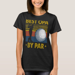 Mens Best Opa by Par Disc Golf für Herren Vater T-Shirt
