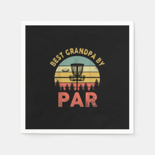 Mens Best Opa by Par Disc Golf Vater Fars Papa Serviette