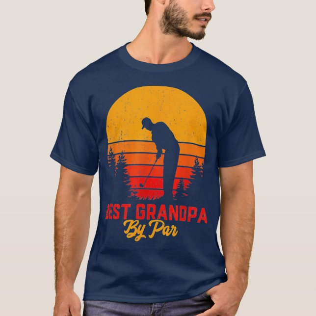 Mens Best Opa Par Golf Lover Geschenk für Männer T-Shirt (Vorderseite)