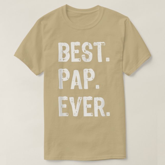 Mens Best Pap Ever Funny Cool  T-Shirt (Design vorne)