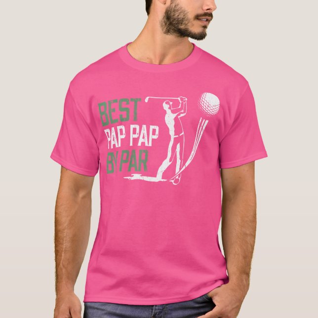 Mens Best Pap Pap By Par Father'S Day Gifts Golf L T-Shirt (Vorderseite)