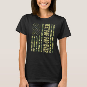 Mens Best Pap Pp je US-amerikanische Flagge Großpa T-Shirt