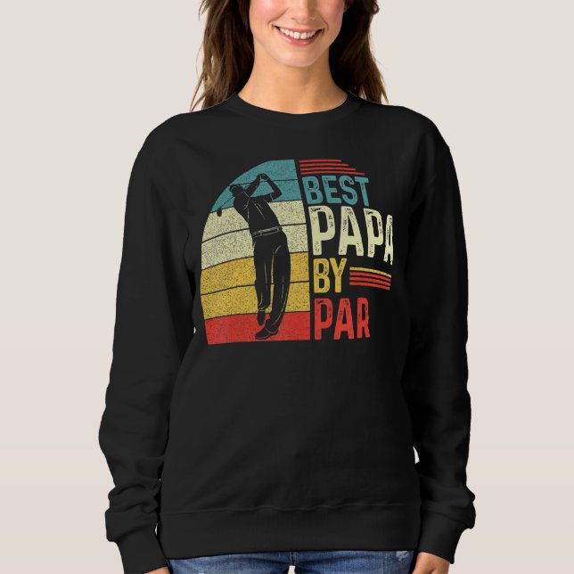 Mens Best Papa by Par Daddy Pater Day Golf Sweatshirt (Vorderseite)