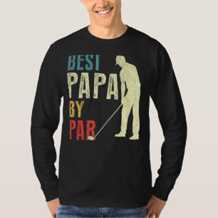 Mens Best Papa by Par Golf Vater's Day Daddy T-Shirt