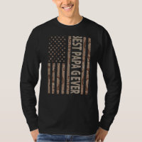 Mens Best Papa G je US American Flag Großartige Fa